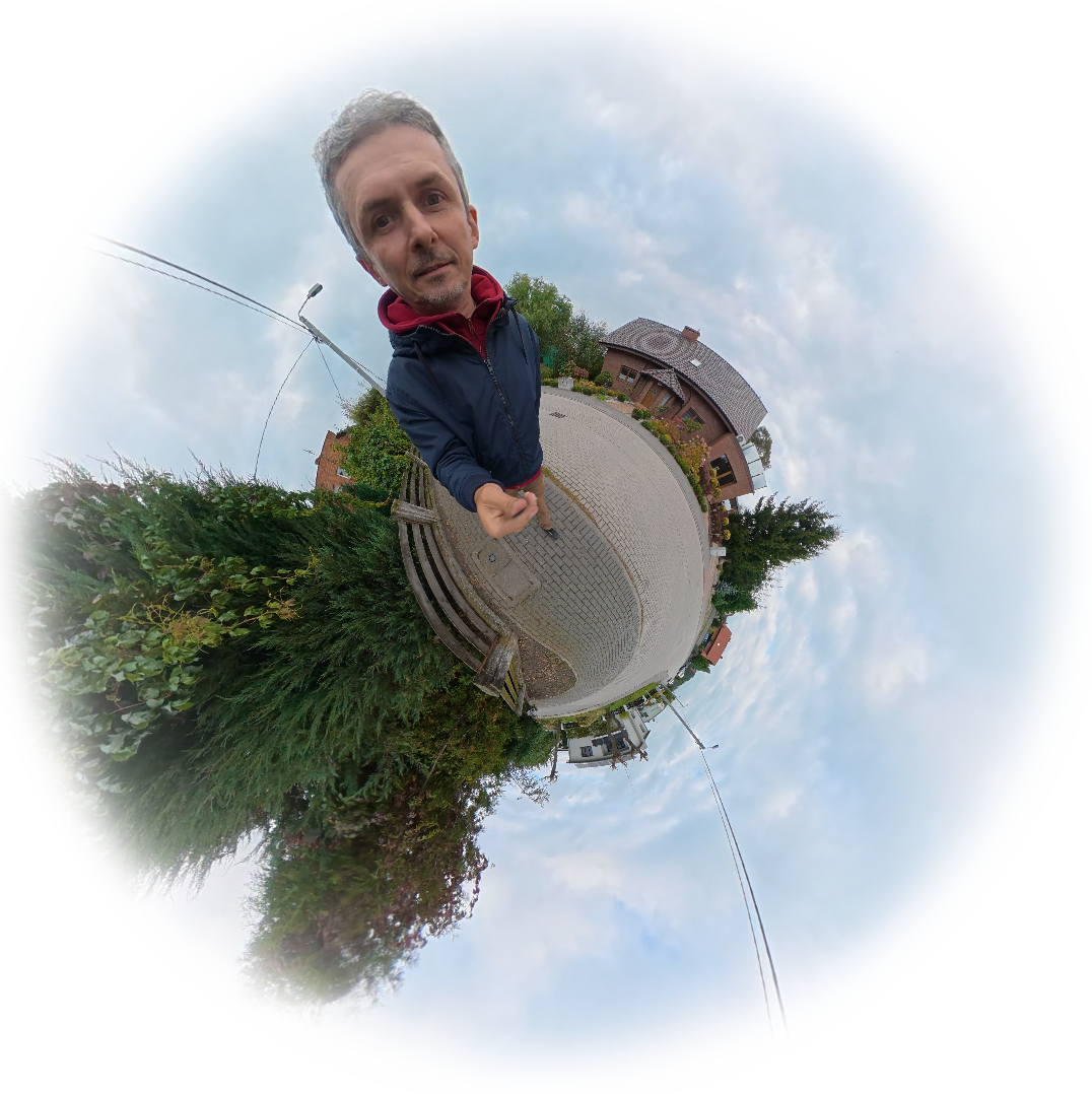Ujęcie z kamery 360° – efekt małej planety